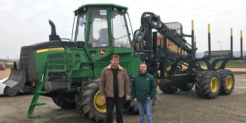 Training operatori forestieri pentru forwarder-ul John Deere 1510G